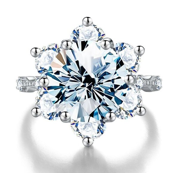 Certified 5ct. Moissanite Diamond Ring